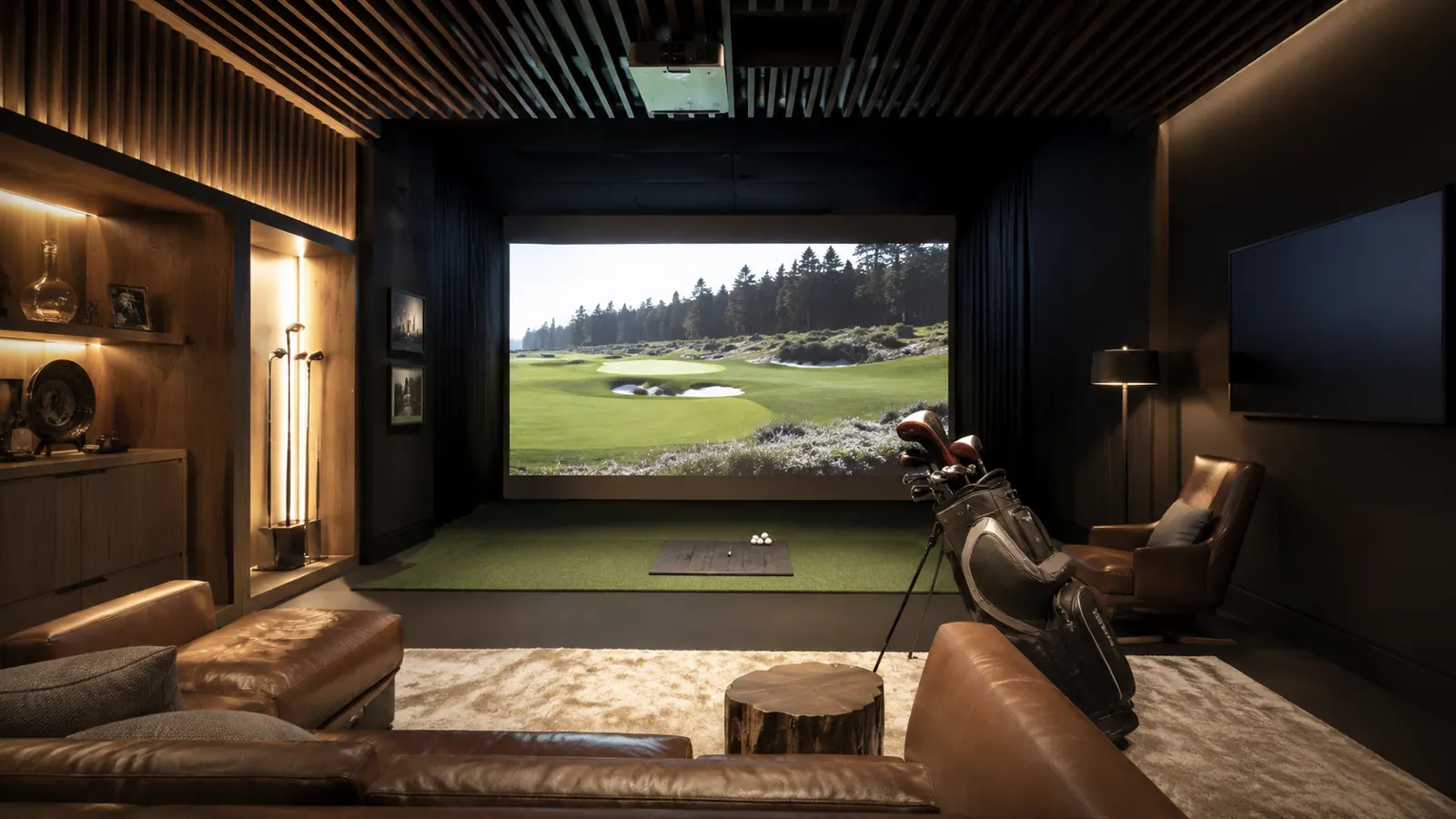 Simulateur de golf indoor pour s entrainer